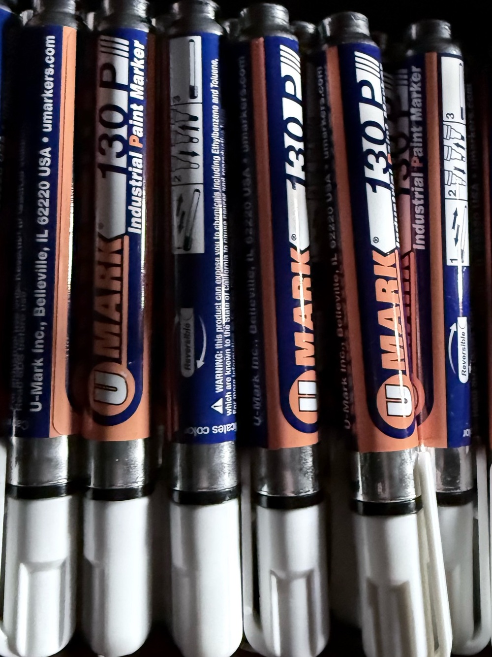 White paint markers